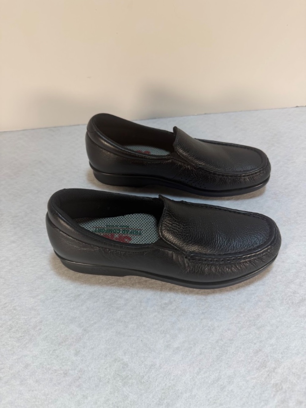 SAS Tripad Comfort Black Leather Slip On Loafers Women's Size 7 N - Picture 8 of 9